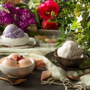 Soft ice in Frozen yogurt